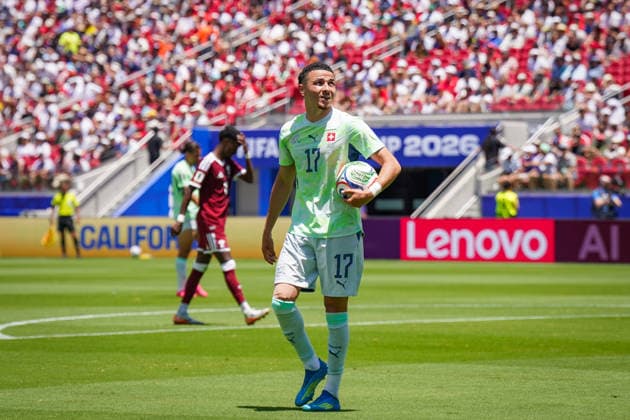 USA Soccer FIFA World Cup 2026 Group B Switzerland vs Qatar Levi™s Stadium Santa Clara, California Ruben Vargas Switzerland, 17 Copyright: xJOERANxSTEINSIEKx