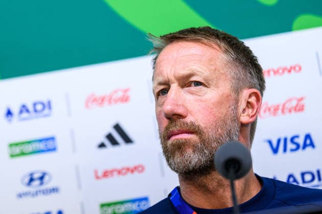 260613 Head coach Graham Potter of the Swedish national football team at a press conference during day 3 of the FIFA World Cup 2026 on June 13, 2026 in Monterrey Photo Joel Marklund BILDBYRAN kod JM PA1231 fotboll football soccer fotball vm fotbolls vm fotballs vm fotbolls vm 2026 fifa world cup 2026 presskonferens press conference sverige sweden sverige a day 3 bbeng  Copyright: JOELxMARKLUND BB260613JM012