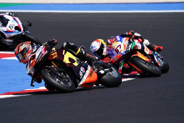 Foto Costanza Benvenuti LaPresse 13.06.2026 - Motociclismo-2026-Motul FIM Superbike World Championship, WM, Weltmeisterschaft Round 07-Pirelli Emilia-Romagna Round-Misano World Circuit Marco Simoncelli - GARA 1 nella foto: SAM LOWES-DUCATI Photo Costanza Benvenuti LaPresse 2026 13 June Sport-Motorcycling - 2026 - Motul FIM Superbike World Championship-Round 07-Pirelli Emilia-Romagna Round-Misano World Circuit Marco Simoncelli - RACE 1 in the photo: SAM LOWES-DUCATI  Copyright: xCostanzaxBenvenutix-xLaPressex