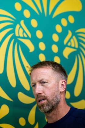 260613 Head coach Graham Potter of the Swedish national football team at a press conference during day 3 of the FIFA World Cup 2026 on June 13, 2026 in Monterrey Photo Joel Marklund BILDBYRAN kod JM PA1231 fotboll football soccer fotball vm fotbolls vm fotballs vm fotbolls vm 2026 fifa world cup 2026 presskonferens press conference sverige sweden sverige a day 3 bbeng  Copyright: JOELxMARKLUND BB260613JM018
