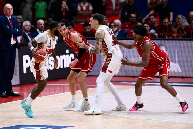 LBA Legabasket Serie A UnipolSAI 2025 2026 Rj Cole EA7 Emporio Armani Olimpia Milano-Umana Reyer Venezia LBA Legabasket Serie A Unipol 2025 2026 Playoff Finale Gara 2 Milano, 13 06 2026 Foto: IvanMancini Ciamillo-Castoria Milano Forum Assago Milano Italia  Copyright: xIvanxMancinix