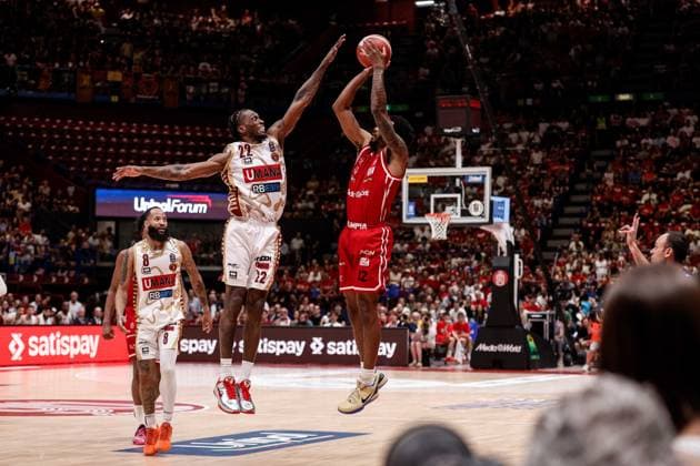 Armoni Brooks EA7 Emporio Armani Olimpia Milano - Umana Reyer Venezia LBA Legabasket Serie A Unipol 2025 2026 Playoff - Finale - Gara 2 Milano, 13 06 2026 Foto AlessiaDoniselli Ciamillo-Castoria  Copyright: xAlessiaxDonisellix