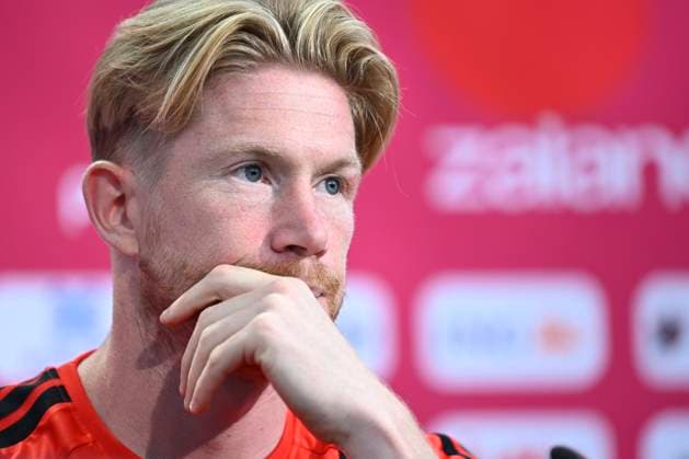 Belgian national football team - 2026 FIFA World Cup, WM, Weltmeisterschaft, Fussball - media activities 13 06 2026 RENTON, UNITED STATES OF AMERICA - JUNE 13 : De Bruyne Kevin forward of Belgium pictured during a press conference, PK, Pressekonferenz at the training grounds of the Belgian national football team during the 2026 FIFA World Cup on June 13, 2026 in Renton, United States of America, 13 06 2026 Renton United States of America  Copyright: xNicoxVereeckenx