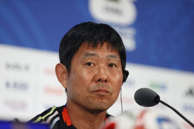 DALLAS, 13-06-2026, Dallas AT&T Stadium, press conference, PK, Pressekonferenz of Japan in Dallas with head coach Hajime Moriyasu , on MD-1 before the match against Netherlands at the World Cup 2026. Press Conference Japan in Dallas  x204339486x Copyright: