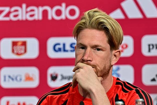 Belgium s Kevin De Bruyne pictured during a press conference, PK, Pressekonferenz of Belgian national soccer team Red Devils in their base camp, home of the Seattle Sounders, Renton, Seattle, USA, on Saturday 13 June 2026. The Red Devils prepare for the 2026 FIFA World Cup, WM, Weltmeisterschaft, Fussball DIRKxWAEM  x177559427x