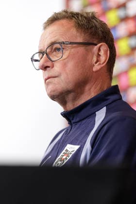 FOOTBALL - FIFA World Cup, WM, Weltmeisterschaft, Fussball 2026, preview SANTA BARBARA,CALIFORNIA,USA,13.JUN.26 - FOOTBALL - FIFA World Cup 2026, USA, Mexico, Canada, preview, OEFB, Oesterreichischer Fussball-Bund, press conference, PK, Pressekonferenz team AUT. Image shows head coach Ralf Rangnick (AUT).  GEPAxpictures xArminxRauthner