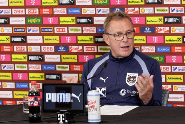 FOOTBALL - FIFA World Cup, WM, Weltmeisterschaft, Fussball 2026, preview SANTA BARBARA,CALIFORNIA,USA,13.JUN.26 - FOOTBALL - FIFA World Cup 2026, USA, Mexico, Canada, preview, OEFB, Oesterreichischer Fussball-Bund, press conference, PK, Pressekonferenz team AUT. Image shows head coach Ralf Rangnick (AUT).  GEPAxpictures xArminxRauthner