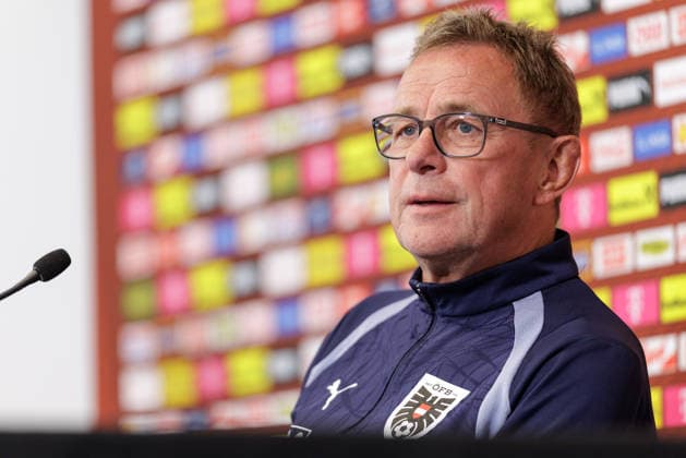FOOTBALL - FIFA World Cup, WM, Weltmeisterschaft, Fussball 2026, preview SANTA BARBARA,CALIFORNIA,USA,13.JUN.26 - FOOTBALL - FIFA World Cup 2026, USA, Mexico, Canada, preview, OEFB, Oesterreichischer Fussball-Bund, press conference, PK, Pressekonferenz team AUT. Image shows head coach Ralf Rangnick (AUT).  GEPAxpictures xArminxRauthner