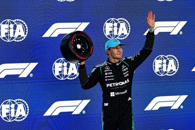 June 13, 2026, Piombino, Piombino, Italy: 63 GeorgeÃ‚ Russell Of The Team Mercedes-Amg Petronas Formula One Teamw17,In They Face The Qualifying Session , During Fia Formula One World Championship, WM, Weltmeisterschaft GP di F1 di Barcellona-Catalogna 2026 13 Jun, Barcellona Spain Piombino Italy - ZUMAb336 20260613_zsp_b336_047 Copyright: xLucaxBarsalix