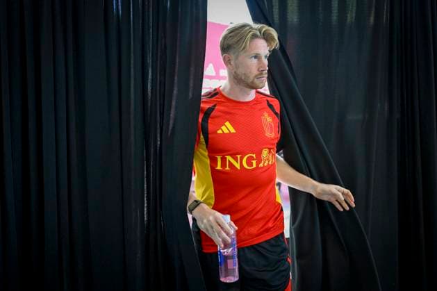 Belgian national football team - 2026 FIFA World Cup, WM, Weltmeisterschaft, Fussball - media activities 13 06 2026 RENTON, UNITED STATES OF AMERICA - JUNE 13 : De Bruyne Kevin forward of Belgium pictured during a press conference, PK, Pressekonferenz at the training grounds of the Belgian national football team during the 2026 FIFA World Cup on June 13, 2026 in Renton, United States of America, 13 06 2026 Renton United States of America  Copyright: xNicoxVereeckenx