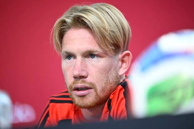 Belgian national football team - 2026 FIFA World Cup, WM, Weltmeisterschaft, Fussball - media activities 13 06 2026 RENTON, UNITED STATES OF AMERICA - JUNE 13 : De Bruyne Kevin forward of Belgium pictured during a press conference, PK, Pressekonferenz at the training grounds of the Belgian national football team during the 2026 FIFA World Cup on June 13, 2026 in Renton, United States of America, 13 06 2026 Renton United States of America  Copyright: xNicoxVereeckenx
