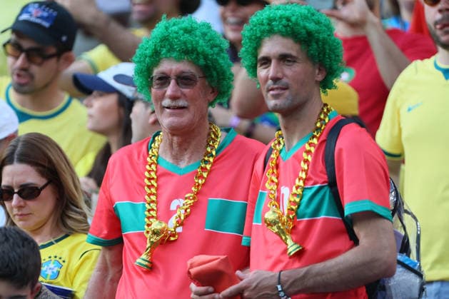 Brazil v Morocco: Group C - FIFA World Cup, WM, Weltmeisterschaft, Fussball 2026 Moroccan fans in the stand before the FIFA World Cup 2026 Group C match between Brazil and Morocco at New York New Jersey Stadium on June 13, 2026 in East Rutherford, United States. WARNING! This Photograph May Only Be Used For Newspaper And Or Magazine Editorial Purposes. May Not Be Used For Publications Involving 1 player, 1 Club Or 1 Competition Without Written Authorisation From Football DataCo Ltd. For Any Queries, Please Contact Football DataCo Ltd on +44 (0) 207 864 9121 East Rutherford New York New Jersey Stadium NJ United States Copyright: xAllstarxPicturexLibraryxLtdx