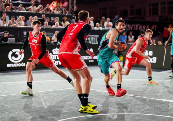 BASKETBALL - FIBA 3x3 World Tour VIENNA,AUSTRIA,13.JUN.26 - BASKETBALL - FIBA 3x3 World Tour. Image shows Stefan Stojacic (Vienna).  GEPAxpictures xEdgarxEisner