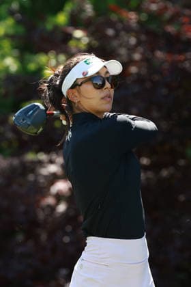 Dow Championship MIDLAND, MICHIGAN - JUNE 13: Alison Lee of the United States plays her tee shot on the 17th hole during the third round of the Dow Championship at Midland Country Club in Midland, Michigan, USA on Saturday, June 13, 2026. Midland Michigan United States  Copyright: xJorgexLemusx originalFilename:lemus-dowchamp260613_npZ8X.jpg