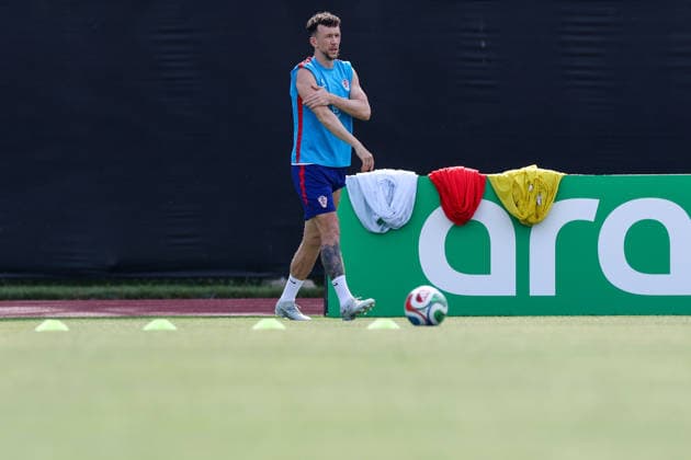 Croatia Training And press conference, PK, Pressekonferenz - FIFA World Cup, WM, Weltmeisterschaft, Fussball 2026 ALEXANDRIA, VIRGINIA - JUNE 13: Ivan Perisic of Croatia during the training session of Croatian national football team at training centre at Episcopal High School on June 13, 2026 in Alexandria, Virginia.  IgorxKralj PIXSELL
