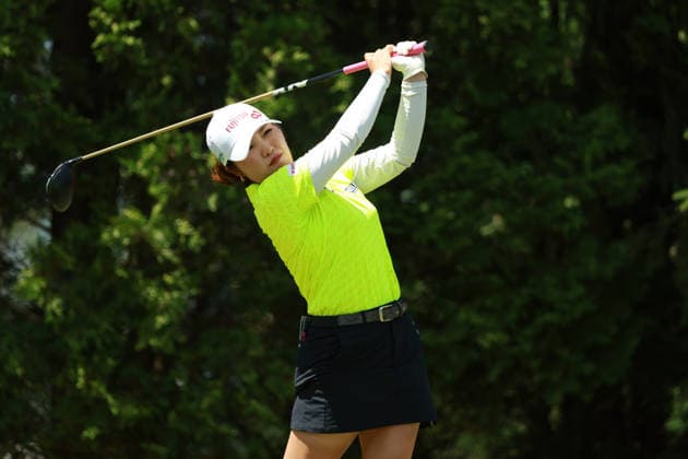 Dow Championship MIDLAND, MICHIGAN - JUNE 13: Ayaka Furue of Japan plays her tee shot on the 6th hole during the third round of the Dow Championship at Midland Country Club in Midland, Michigan, USA on Saturday, June 13, 2026. Midland Michigan United States  Copyright: xJorgexLemusx originalFilename:lemus-dowchamp260613_np409.jpg
