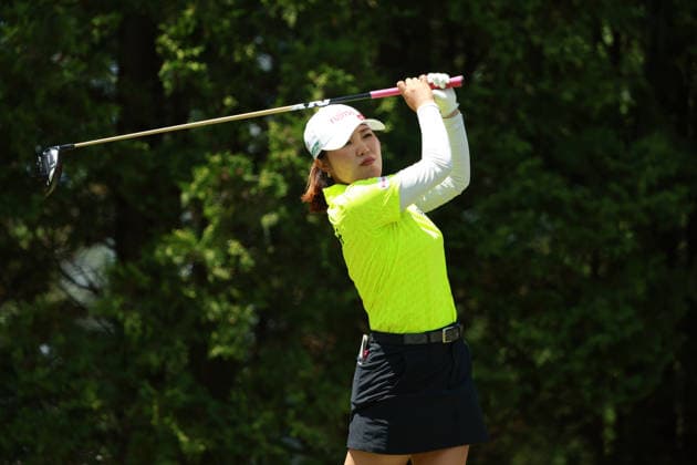Dow Championship MIDLAND, MICHIGAN - JUNE 13: Ayaka Furue of Japan plays her tee shot on the 6th hole during the third round of the Dow Championship at Midland Country Club in Midland, Michigan, USA on Saturday, June 13, 2026. Midland Michigan United States  Copyright: xJorgexLemusx originalFilename:lemus-dowchamp260613_np8Fc.jpg