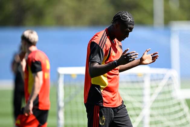 Belgian national football team - 2026 FIFA World Cup, WM, Weltmeisterschaft, Fussball - media activities 13 06 2026 RENTON, UNITED STATES OF AMERICA - JUNE 13 : Onana Amadou midfielder of Belgium pictured during a training session at the training grounds of the Belgian national football team during the 2026 FIFA World Cup on June 13, 2026 in Renton, United States of America, 13 06 2026 Renton United States of America  Copyright: xNicoxVereeckenx