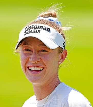 MIDLAND, MI - JUNE 13: LPGA, Golf Damen golfer Nelly Korda walks to the 7th tee on June 13, 2026, during the third round of the LPGA Dow Championship at Midland Country Club in Midland, Michigan. (Photo by Brian Spurlock Icon Sportswire) GOLF: JUN 13 LPGA Dow Championship EDITORIAL USE ONLY Icon26061334