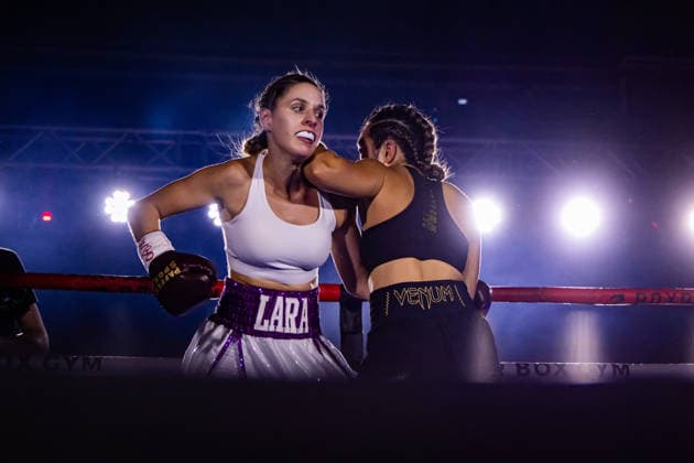 FLENSBURG, GERMANY - JUNE 13: Action inside the ropes during the WBO International Super Feather Title Fight between Lara Ochmann (Germany) vs. Amanda Chan (Singapore) at Gorzelniaski Halle on June 13, 2026 in Flensburg, Germany. Schleswig-Holstein Germany Copyright: xMarioxM.xKobergx