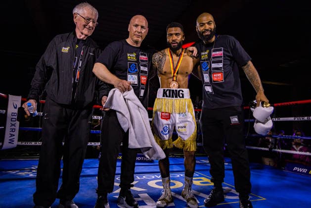 FLENSBURG, GERMANY - JUNE 13: Freddy Kiwitt (Germany) winner by KO during the WBO Global Super Welter Title Fight between Freddy Kiwitt (Germany) vs. Jose Arcon (Venezuela) at Gorzelniaski Halle on June 13, 2026 in Flensburg, Germany. Schleswig-Holstein Germany Copyright: xMarioxM.xKobergx