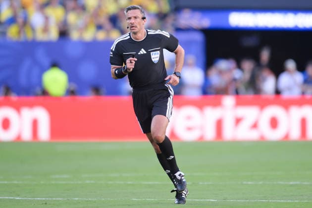 Fußball, WM 2026, 20260613, Brasilien - Marokko. Im Bild Schiedsrichter Slavko VINCIC (Slowenien). East Rutherford New-York-New-Jersey-Stadion New Jersey Vereinigte Staaten von Amerika *** Soccer, World Cup 2026, 20260613, Brazil Morocco In the picture Referee Slavko VINCIC Slovenia East Rutherford New York New Jersey Stadium New Jersey United States of America Copyright: Passion2Press MarkusxFischerx