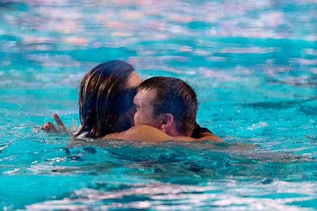 Zodiac CNAB players celebrate after winning the European Aquatics Men™s Water polo, Wasserball Champions League gold‘medal match against Pro Recco at the National Pool, Tal‘Qroqq, Malta, on 13 June 2026. Zodiac CNAB v Pro Recco - Men™s Water Polo Men Champions League 2026 Final; EA_CL_2026_MLT