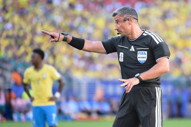 Soccer, World Cup 2026, 20260613, Brazil Morocco In the picture Referee Slavko VINCIC Slovenia East Rutherford New York New Jersey Stadium New Jersey United States of America Copyright: Passion2Press MarkusxFischerx