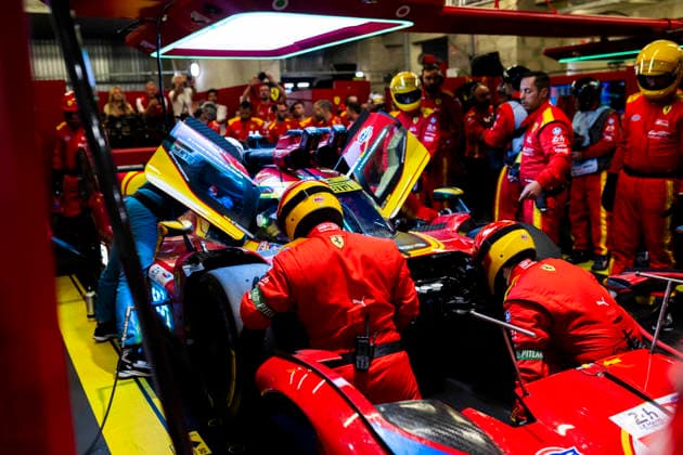24 HEURES DU MANS 2026 - RACE - SUNDAY 50 FUOCO Antonio (ita), NIELSEN Nicklas (dnk), MOLINA Miguel (spa), Ferrari AF Corse, Ferrari 499P 50, Hypercar, during the 24 Hours of Le Mans 2026, 3rd round of the 2026 FIA World Endurance Championship, on June 14, 2026 on the Circuit des 24 Heures du Mans in Le Mans, France - Le MansFrance  Copyright: xFabrizioxBoldonix
