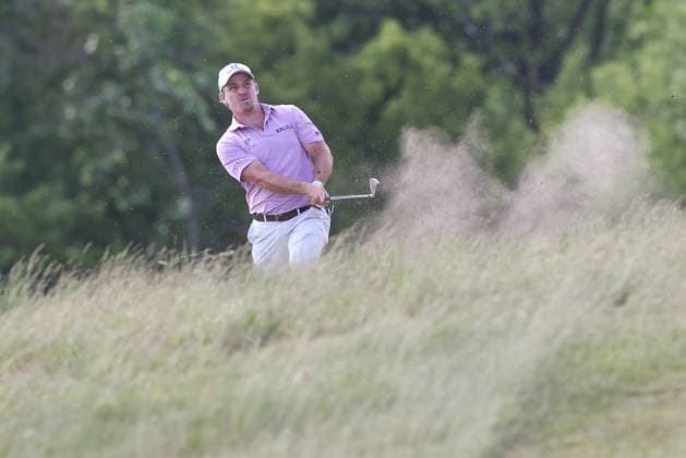 June 13, 2026: Bud Cauley hits from the deep rough on the 18th hole during third round of the RBC Canadian Open held at TPC Toronto at Osprey Valley in Caledon Ontario, Canada. CSM PGA, Golf Herren 2026: RBC Canadian Open Jun 13  - ZUMAc04_ 20260613_zma_c04_131 Copyright: xDanielxLeax