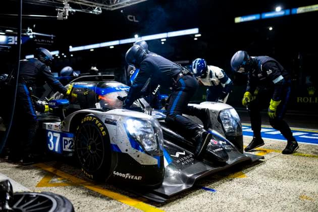 24 HEURES DU MANS 2026 - RACE - SUNDAY 37 CLOSMENIL Adrien (fra), AGUILERA Ian (mex), JENSEN Theodor (dnk), CLX Motorsport, Oreca 07 Gibson 37, LMP2, pitstop, arrÃªt aux stands during the 24 Hours of Le Mans 2026, 3rd round of the 2026 FIA World Endurance Championship, on June 14, 2026 on the Circuit des 24 Heures du Mans in Le Mans, France - Le MansFrance  Copyright: xFabrizioxBoldonix