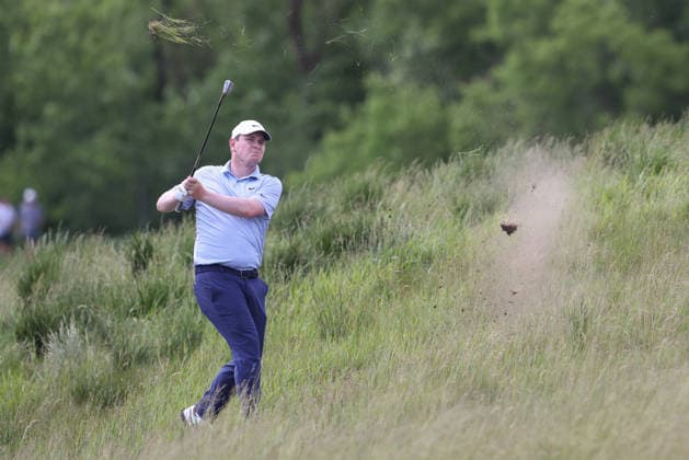 June 13, 2026: Robert MacIntyre hits from the deep rough on the 18th hole in the third round during the RBC Canadian Open held at TPC Toronto at Osprey Valley in Caledon Ontario, Canada. CSM Caledon Canada - ZUMAc04_ 20260613_zma_c04_122 Copyright: xDanielxLeax