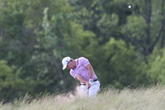June 13, 2026: Bud Cauley hits from the deep rough on the 18th hole during third round of the RBC Canadian Open held at TPC Toronto at Osprey Valley in Caledon Ontario, Canada. CSM Caledon Canada - ZUMAc04_ 20260613_zma_c04_130 Copyright: xDanielxLeax