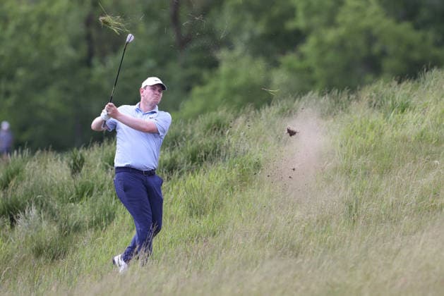 June 13, 2026: Robert MacIntyre hits from the deep rough on the 18th hole in the third round during the RBC Canadian Open held at TPC Toronto at Osprey Valley in Caledon Ontario, Canada. CSM Caledon Canada - ZUMAc04_ 20260613_zma_c04_129 Copyright: xDanielxLeax