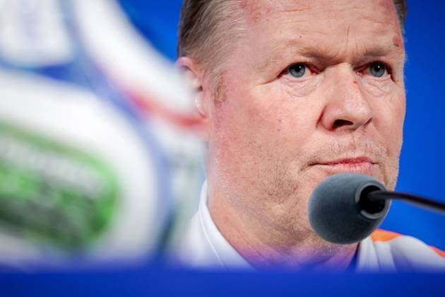 ARLINGTON - National coach Ronald Koeman during a press conference, PK, Pressekonferenz of the Dutch national team, Nationalteam on June 13, 2026, at Dallas Stadium, Arlington, Texas. For the Dutch national team, the World Cup begins with a match against Japan. KOEN VAN WEEL ANP xVIxANPxSportx xxANPxIVx 560943585 originalFilename: 560943585.jpg