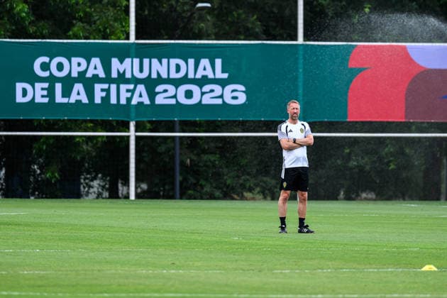 260614 Head coach Graham Potter of the Swedish national football team at a training session during day 3 of the FIFA World Cup 2026 on June 14, 2026 in Monterrey Photo Joel Marklund BILDBYRAN kod JM PA1232 fotboll football soccer fotball vm fotbolls vm fotballs vm fotbolls vm 2026 fifa world cup 2026 träning practice training sverige sweden sverige a day 3 bbeng  Copyright: JOELxMARKLUND BB260614JM007
