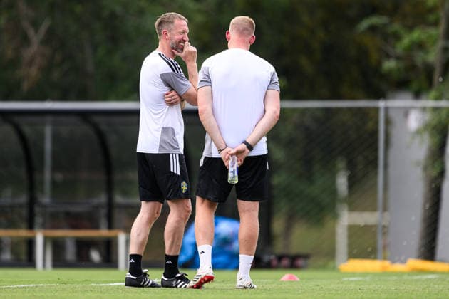 260614 Head coach Graham Potter of the Swedish national football team at a training session during day 3 of the FIFA World Cup 2026 on June 14, 2026 in Monterrey Photo Petter Arvidson BILDBYRAN kod PA PA1232 fotboll football soccer fotball vm fotbolls vm fotball vm fotbolls vm 2026 fifa world cup 2026 träning practice training sverige sweden sverige a day 3 bbeng  Copyright: PETTERxARVIDSON BB260614PA017