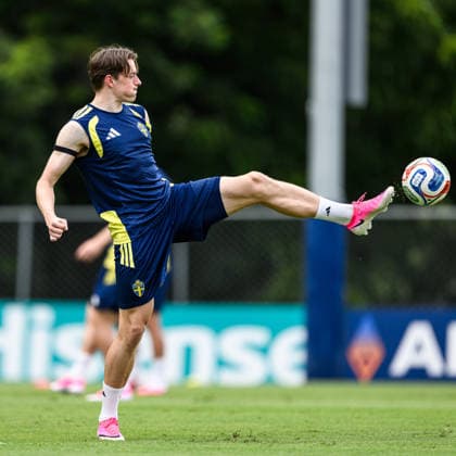 260614 Elliot Stroud of the Swedish national football team at a training session during day 3 of the FIFA World Cup 2026 on June 14, 2026 in Monterrey Photo Petter Arvidson BILDBYRAN kod PA PA1232 fotboll football soccer fotball vm fotbolls vm fotball vm fotbolls vm 2026 fifa world cup 2026 träning practice training sverige sweden sverige a day 3 bbeng  Copyright: PETTERxARVIDSON BB260614PA022