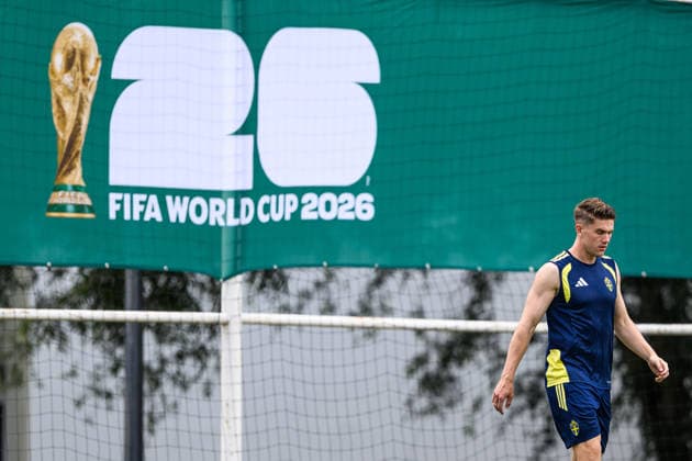 260614 Viktor Gyökeres of the Swedish national football team at a training session during day 3 of the FIFA World Cup 2026 on June 14, 2026 in Monterrey Photo Petter Arvidson BILDBYRAN kod PA PA1232 fotboll football soccer fotball vm fotbolls vm fotball vm fotbolls vm 2026 fifa world cup 2026 träning practice training sverige sweden sverige a day 3 bbeng  Copyright: PETTERxARVIDSON BB260614PA023