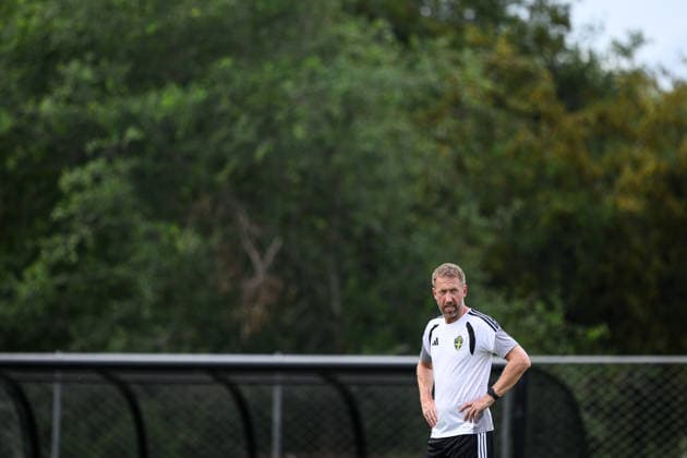 260614 Head coach Graham Potter of the Swedish national football team at a training session during day 3 of the FIFA World Cup 2026 on June 14, 2026 in Monterrey Photo Petter Arvidson BILDBYRAN kod PA PA1232 fotboll football soccer fotball vm fotbolls vm fotball vm fotbolls vm 2026 fifa world cup 2026 träning practice training sverige sweden sverige a day 3 bbeng  Copyright: PETTERxARVIDSON BB260614PA025