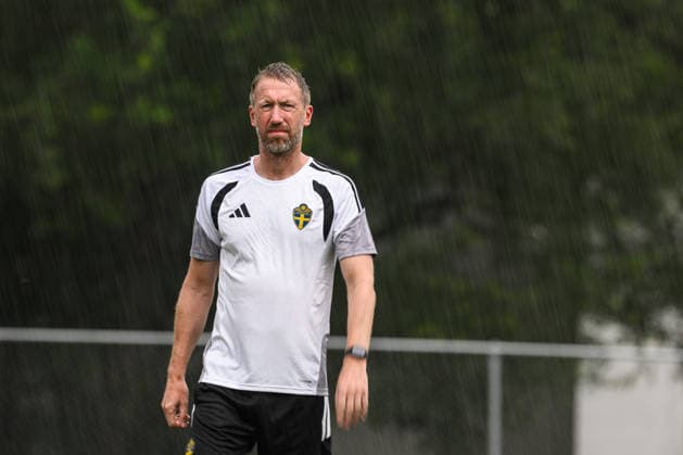 260614 Head coach Graham Potter of the Swedish national football team at a training session during day 3 of the FIFA World Cup 2026 on June 14, 2026 in Monterrey Photo Petter Arvidson BILDBYRAN kod PA PA1232 fotboll football soccer fotball vm fotbolls vm fotball vm fotbolls vm 2026 fifa world cup 2026 träning practice training sverige sweden sverige a day 3 bbeng  Copyright: PETTERxARVIDSON BB260614PA028