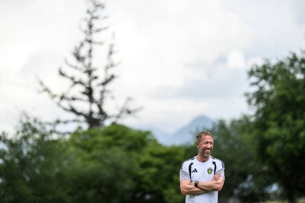 260614 Head coach Graham Potter of the Swedish national football team at a training session during day 3 of the FIFA World Cup 2026 on June 14, 2026 in Monterrey Photo Joel Marklund BILDBYRAN kod JM PA1232 fotboll football soccer fotball vm fotbolls vm fotballs vm fotbolls vm 2026 fifa world cup 2026 träning practice training sverige sweden sverige a day 3 bbeng  Copyright: JOELxMARKLUND BB260614JM013