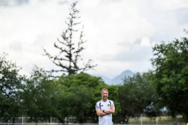260614 Head coach Graham Potter of the Swedish national football team at a training session during day 3 of the FIFA World Cup 2026 on June 14, 2026 in Monterrey Photo Joel Marklund BILDBYRAN kod JM PA1232 fotboll football soccer fotball vm fotbolls vm fotballs vm fotbolls vm 2026 fifa world cup 2026 träning practice training sverige sweden sverige a day 3 bbeng  Copyright: JOELxMARKLUND BB260614JM014