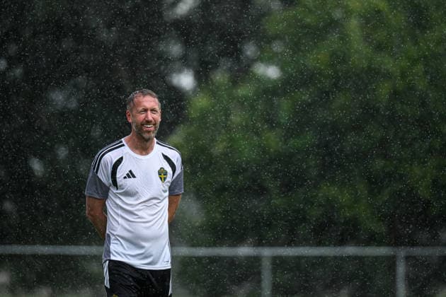 260614 Head coach Graham Potter of the Swedish national football team at a training session during day 3 of the FIFA World Cup 2026 on June 14, 2026 in Monterrey Photo Joel Marklund BILDBYRAN kod JM PA1232 fotboll football soccer fotball vm fotbolls vm fotballs vm fotbolls vm 2026 fifa world cup 2026 träning practice training sverige sweden sverige a day 3 bbeng  Copyright: JOELxMARKLUND BB260614JM019