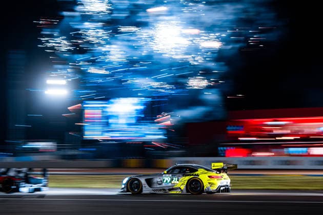 24 HEURES DU MANS 2026 - RACE - SUNDAY 79 ZELGER Johannes (ita), CRESSONI Matteo (ita), HODENIUS Lin (ned), Iron Lynx, Mercedes-AMG LMGT3 79, LM GT3, action during the 24 Hours of Le Mans 2026, 3rd round of the 2026 FIA World Endurance Championship, on June 14, 2026 on the Circuit des 24 Heures du Mans in Le Mans, France -  Copyright: xAndreaxLorenzinax