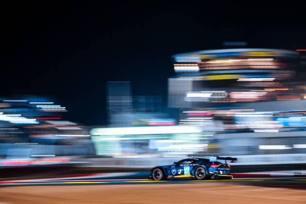 24 HEURES DU MANS 2026 - RACE - SUNDAY 27 JAMES Ian (usa), ROBICHON Zacharie (can), DRUDI Mattia (ita), Heart of Racing Team, Aston Martin Vantage AMR LMGT3 27, LM GT3, action during the 24 Hours of Le Mans 2026, 3rd round of the 2026 FIA World Endurance Championship, on June 14, 2026 on the Circuit des 24 Heures du Mans in Le Mans, France -  Copyright: xAndreaxLorenzinax