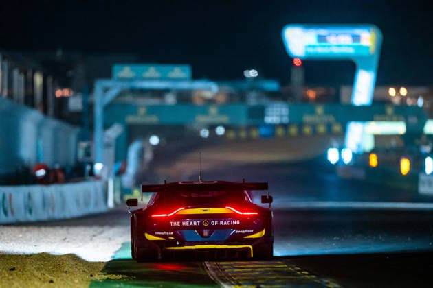24 HEURES DU MANS 2026 - RACE - SUNDAY 27 JAMES Ian (usa), ROBICHON Zacharie (can), DRUDI Mattia (ita), Heart of Racing Team, Aston Martin Vantage AMR LMGT3 27, LM GT3, action during the 24 Hours of Le Mans 2026, 3rd round of the 2026 FIA World Endurance Championship, on June 14, 2026 on the Circuit des 24 Heures du Mans in Le Mans, France -  Copyright: xAndreaxLorenzinax