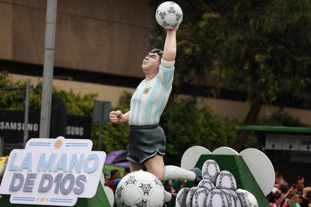 World Cup parade held in Mexico City MEXICO CITY, MEXICO - JUNE 13: Football-themed floats move along the route during a World Cup parade, in Mexico City, Mexico on June 13, 2026. Thousands of participants, including dancers, football-themed floats and giant inflatable figures, took part in the World Cup parade as part of the cultural activities organized by the Mexico City government during the World Cup. Daniel Cardenas Anadolu Mexico City Mexico. Editorial use only. Please get in touch for any other usage.  Copyright: x2026xAnadoluxDanielxCardenasx