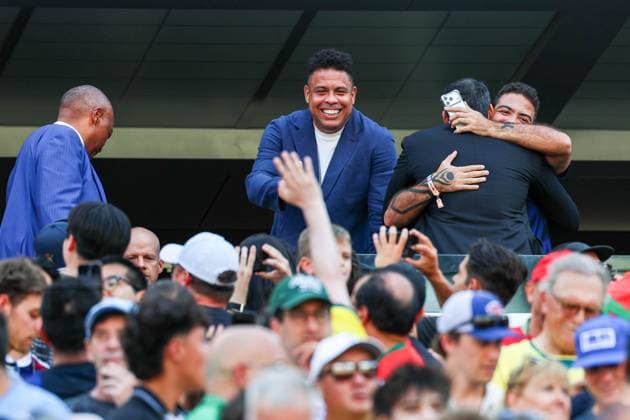 RECORD DATE NOT STATED FIFA World Cup, WM, Weltmeisterschaft, Fussball 2026 - Group C - Brazil v Morocco Former Brazil player, Ronaldo during the match between Brazil and Morocco in the first round of Group C of the 2026 FIFA World Cup group stage at New York New Jersey Stadium, on Saturday, June 13, 2026.(Foto: William Volcov Brazil Photo Press IMAGO) Sports East Rutherford NJ United States of America Copyright: xWILLIAMxVOLCOVx