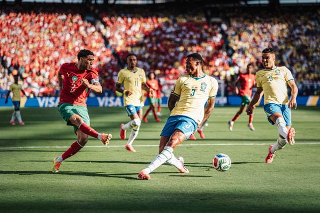 Soccer Men FIFA World Cup 2026 Group C Brazil vs Morocco 13 06 2026 Goal by Achraf Hakimi 2, Morocco East Rutherford New York New Jersey Stadium New Jersey United States of America